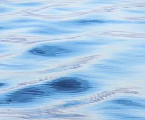 Blue Wave Pattern Prints: Waves in the evening light, sea