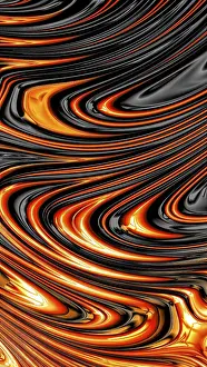Abstract Fractal Background Prints: Wavy fractal background - abstract computer-generated image