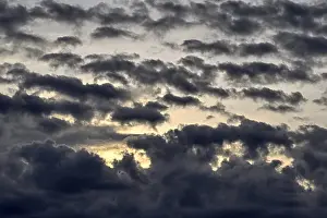 Gloomy Evening Sky Prints: Weather thunderclouds