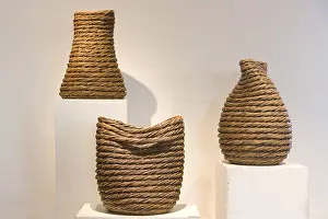 Handicraft Studio Shots Prints: Weaved vases
