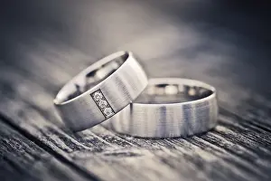 Close Up Studio Photo Prints: Wedding rings