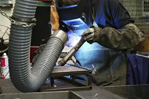 Steel Building Construction Prints: Welder