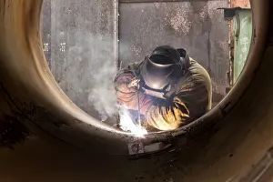 Factory Worker Prints: Welder at work