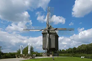 Deserted Windmill In Germany Prints: Weseke windmill