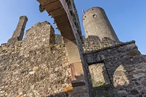 Medieval Castle Ruin Prints: Western keep, castle tower