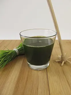 Wheatgrass Health Benefits Prints: Wheatgrass juice
