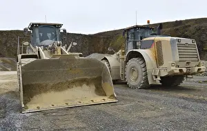 Construction Machinery Europe Prints: Wheel loader in a limestone quarry