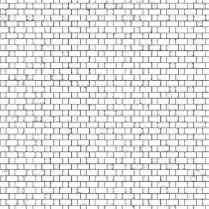 Full Frame Brick Image Prints: A white brick wall with patterned design