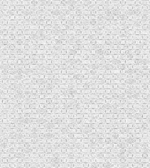 White Brick Wall Prints: A white brick wall with a uniform pattern and clean texture