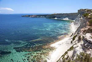 Southern European Coastlines Prints: White cliffs at the coast of Malta