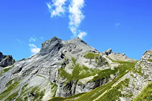Bernese Alps Switzerland Prints: White clouds above the summit of Six Noir