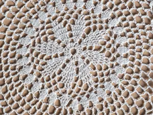 Food Photography Props Prints: White fabric doily