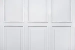 Deserted Museum Building Prints: White wall background
