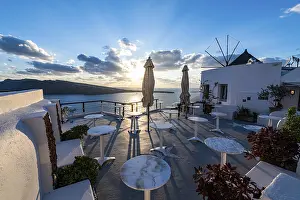 Whitewashed Architecture Prints: Whitewashed architecture at sunset