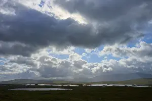 Scottish Landscape Prints: Wide landscape with dramatic sky