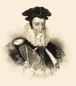 Historic British Politician Prints: William Cecil, 1. Baron Burghley oder Burleigh