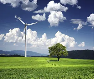 Ecofriendly Electricity Supply Prints: Wind Generator