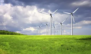 Eco Friendly Power Generation Prints: Wind Generators