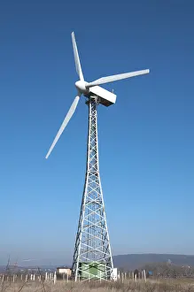 Wind Power Generation Prints: Wind generators on blue sky