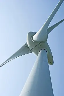 Wind Power Generation Prints: Wind power generation machine under blue sky