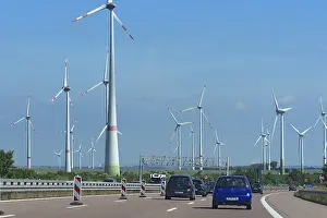 Renewable Energy Source Europe Prints: Wind turbines on the A9, Thuringia, Germany