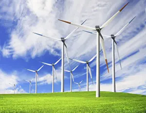 Wind Powered Renewable Energy Prints: Windmill