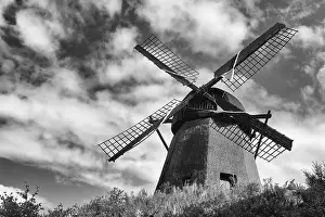 Deserted Wind Wheel Prints: windmill