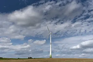 Windmill Germany Prints: Windmill and cloudy sky, Karsberg
