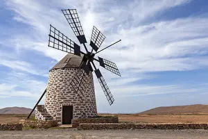 Windmill In Fuerteventura Prints: Windmill, Molino de Tefia