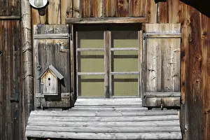 Framed Print : Alpine Hut Window Print