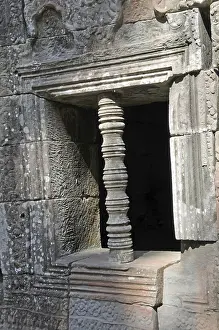 Prints of Window with column, Prasat Ta Som, Angkor, Cambodia Angkor Prints: Prasat Ta Som Window with Column Print, Angkor, Cambodia