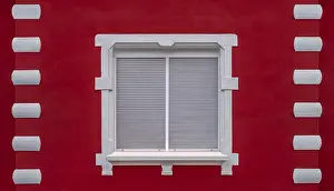 Architectural Style Inspiration Prints: The window of the red wall
