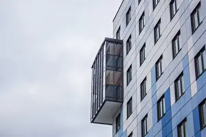 Modern Architecture Prints: Windows of a high multi-storey building