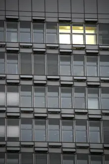 Commercial Building Facade Prints: Windows of an office building