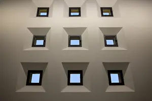 Deserted Windows Prints: Windows on a Wall