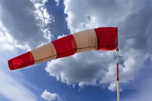 Southern Germany Weather Forecast Prints: Windsock on a gliding airfield