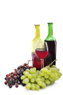 Wine And Grapes Prints: Wine and grapes