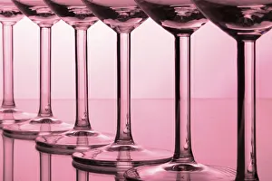 Empty Wine Glasses Prints: Empty wineglasses