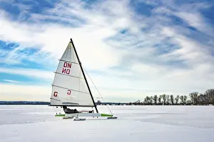 Lower Saxony Winter Landscapes Prints: Winter at Dummer See with