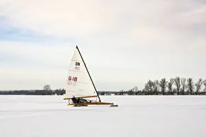 North German Wetland Biotope Prints: Winter at Dummer See with