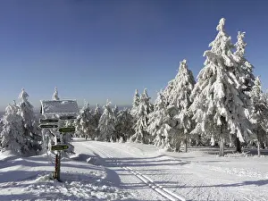 Snowy Mountain Landscapes Prints: Winter in the Ore Mountains