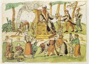 Witches Sabbath or Devil's Dance, Digitally Restored Print