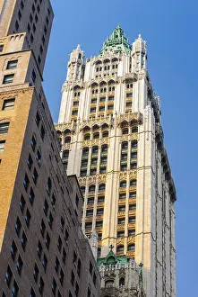 Manhattan Skyscraper Prints: Woolworth building, skyscraper