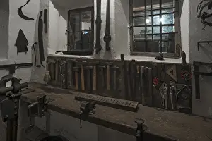 Middle Franconia Tourist Attraction Prints: Work bench at a blacksmith's shop