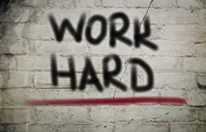 Motivational Quote Prints: Work Hard Concept