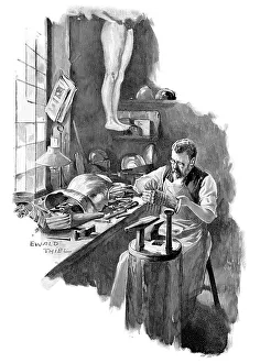 Traditional Craftsmanship Skills Prints: Workshop of a costume maker or bladesmith