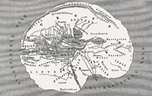 Southeastern Europe Heritage Site Prints: World map by Herodotus of Halicarnassus