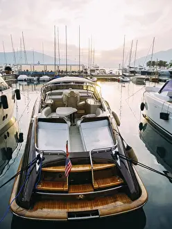 Prints of Yacht Porto Montenegro. Elite area of Tivat in Montenegro Montenegro Prints: Yacht Porto Montenegro Print, Tivat Montenegro