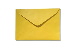 Isolated Object Photography Prints: Yellow envelope