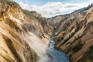 Yellowstone River Gorge Prints: Yellowstone River flows through Gorge